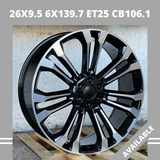 26" Chevy Style Wheels New In Boxes 6 Lug

