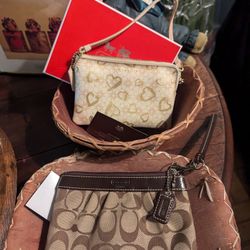 Vintage Coach wristlets Two Available 