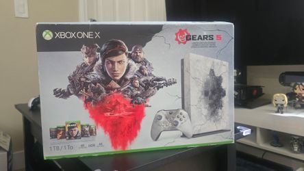 Microsoft xbox one X gears of war 5 limited edition.