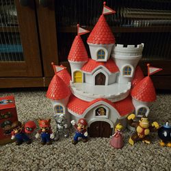 Jakks Pacific Super Mario Princess Peach's Castle With 8 Figures
