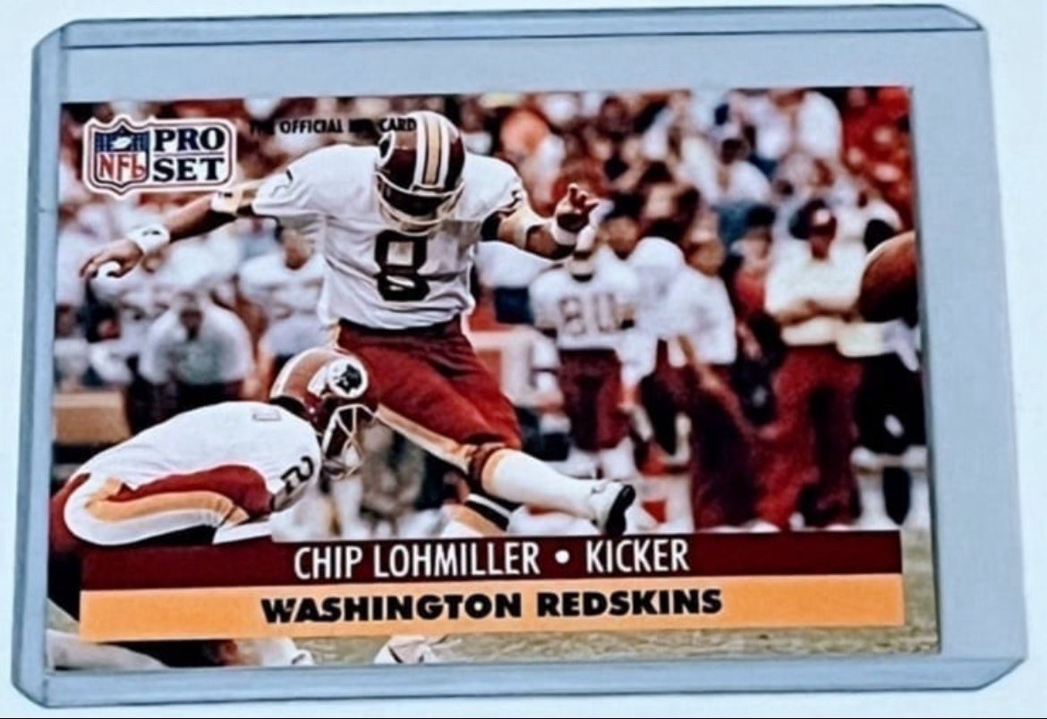 Chip Lohmiller 1991 Pro Set #320 Washington Redskins FOOTBALL