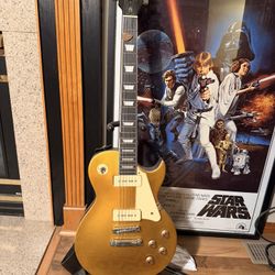 Harley Benton SC-400 Series Gold Top Guitar - with  Bag