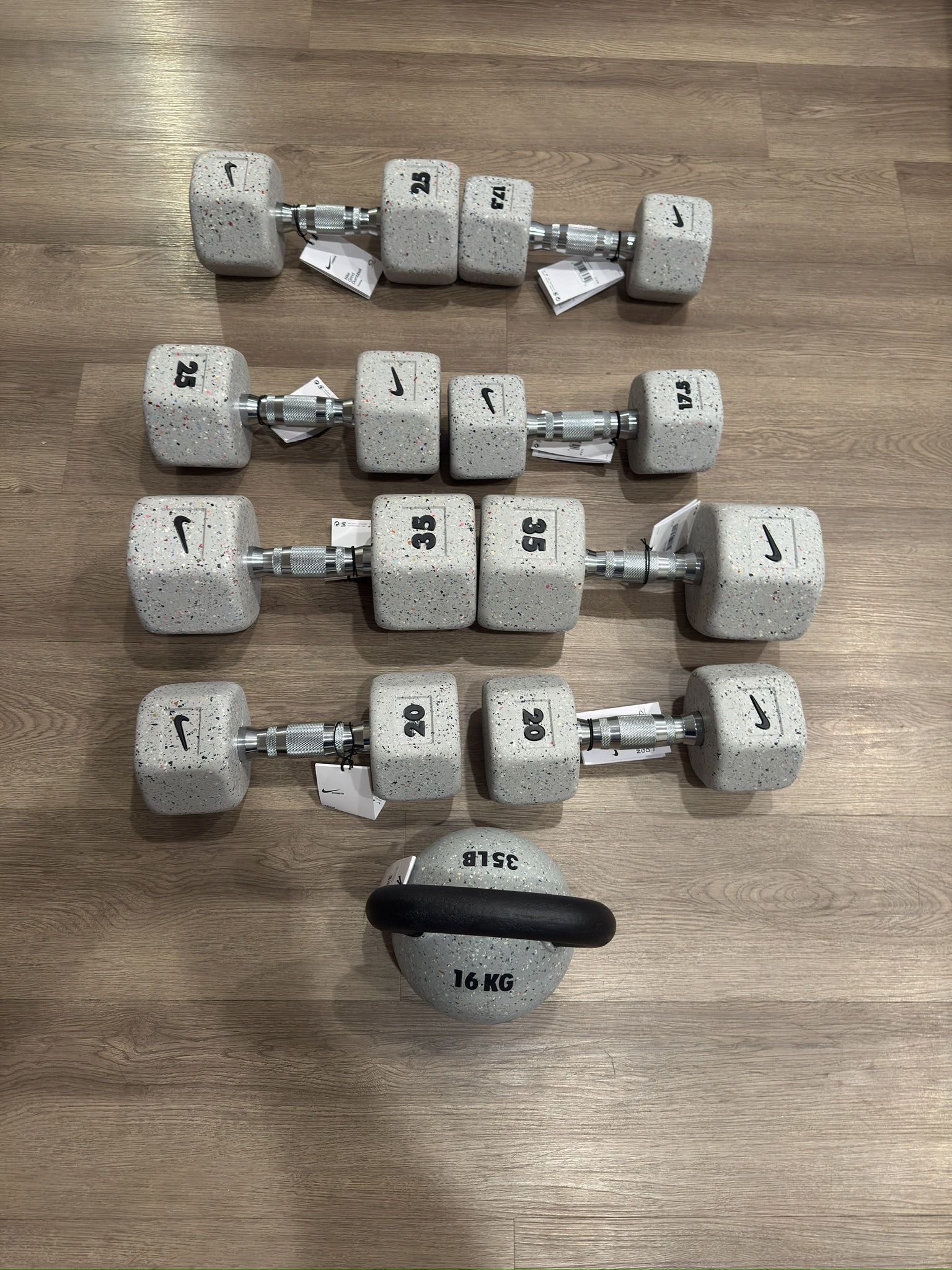 Nike Strength Dumbbells And Kettlebell