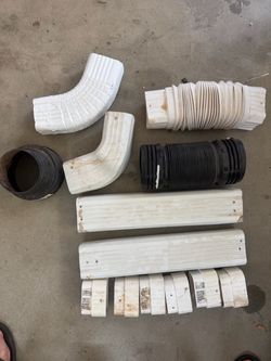 Misc. gutter pieces and adapters