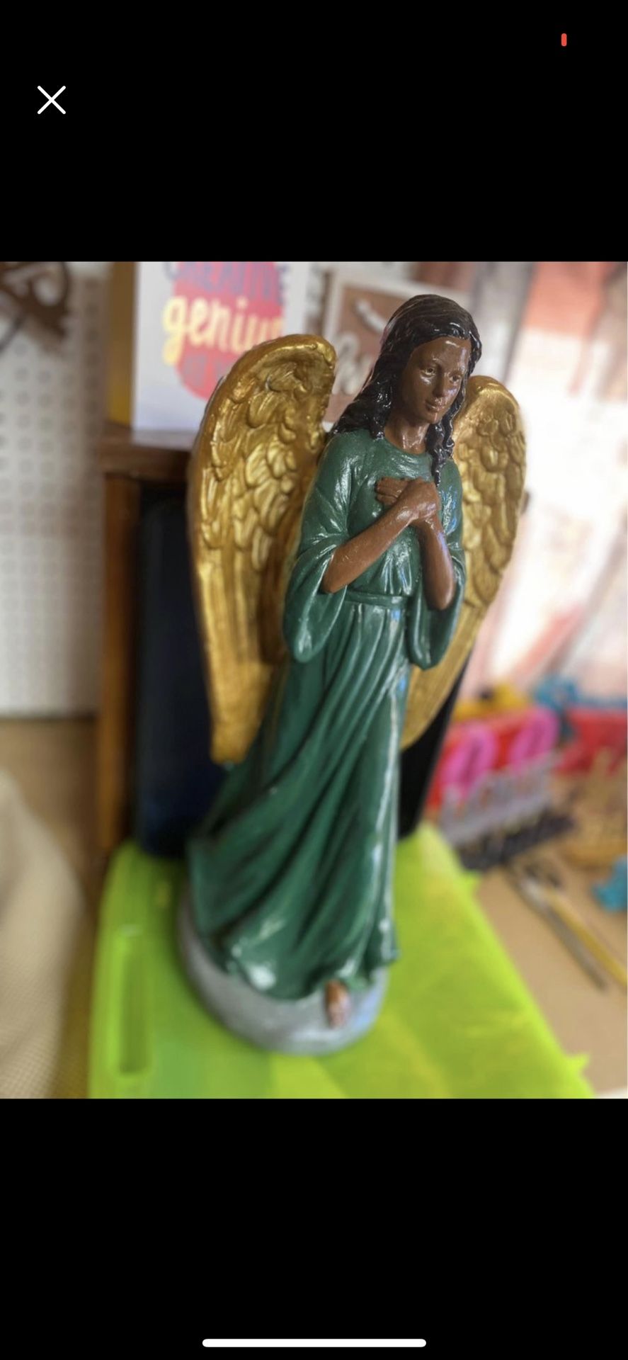 Hand painted By Me Angel Statue