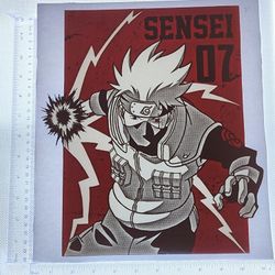 Iron On Heat Transfer  Good For T-shirts Sweaters Jackets T Shirt Design Size Is About 12x10  Naruto #81