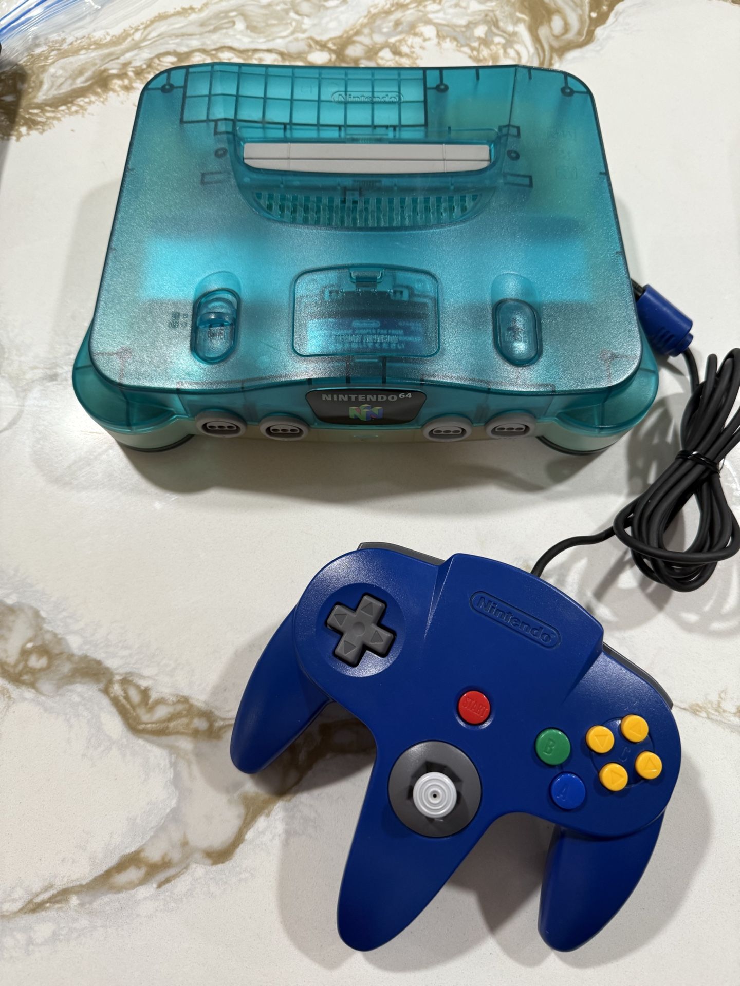 Ice Blue Nintendo 64, Japanese Version