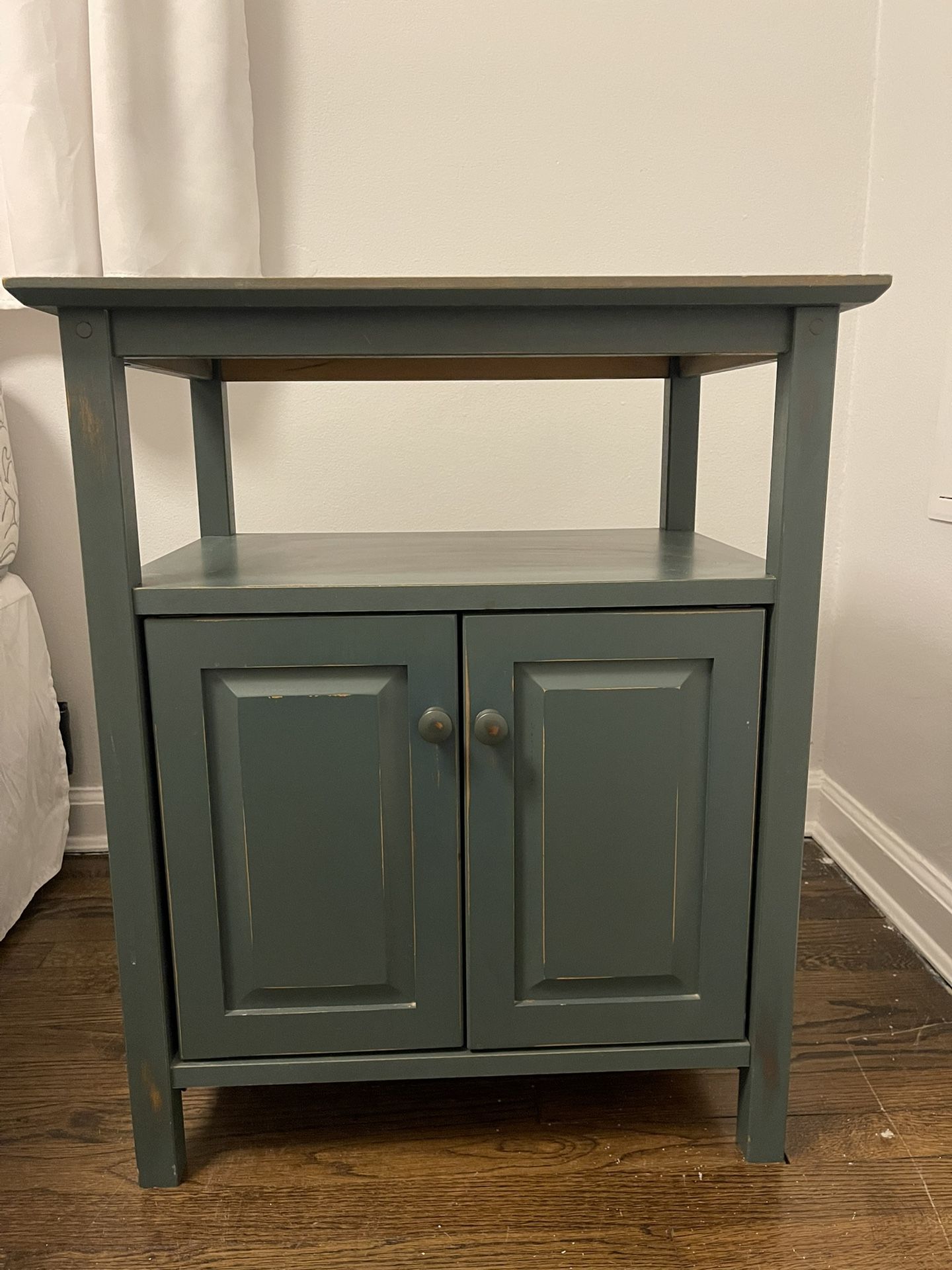 Teal/Green End table Nightstand 