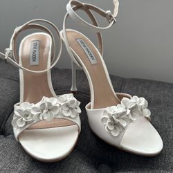 White High Heels -Steve Madden -size 10