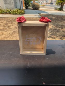 Honeymoon Fund Wooden Box For Wedding/Bridal Shower