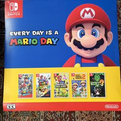 Mario Day Poster From Gamestop