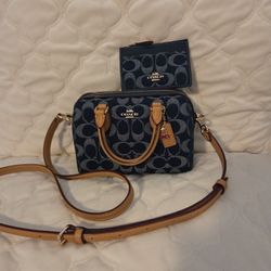 Coach Mini Rowan Crossbody Bag & Matching Cardholder 