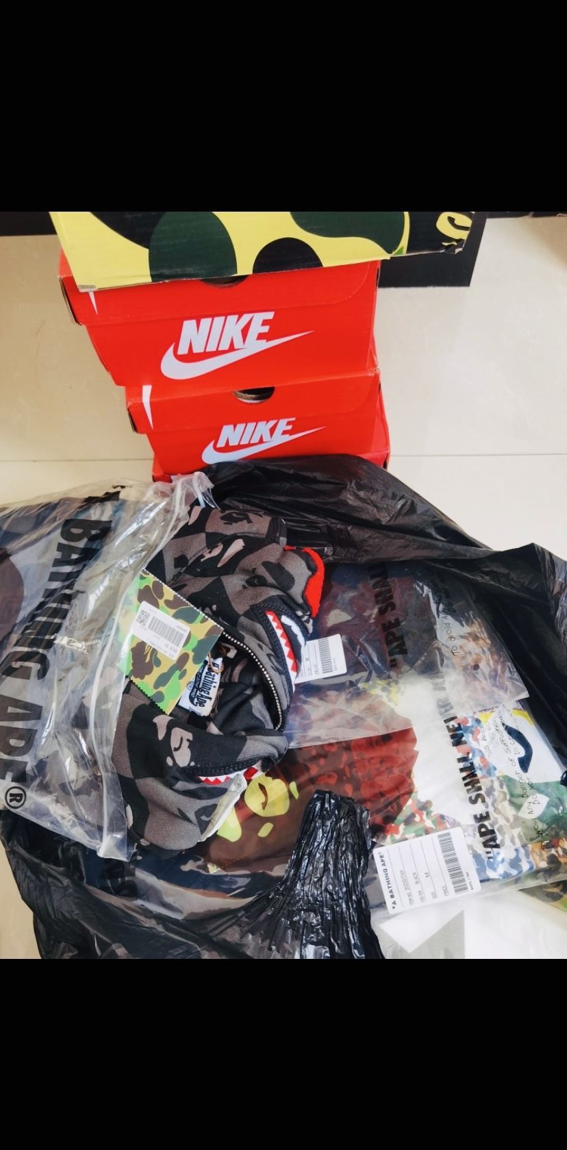 Bape Shoes, Hoodies, Wallets, Shorts , Shirts And More 