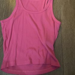 Pink Tank Top Crop Top 