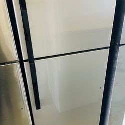 Ge top freezer stainless steel refrigerator 