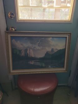 VTG Dino Massaroni Sunrise Sierra Framed Art