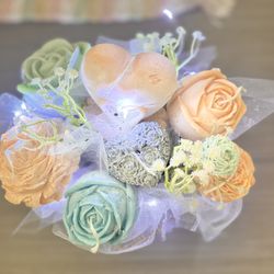 Handmade  Candles Flowers Bouquet 