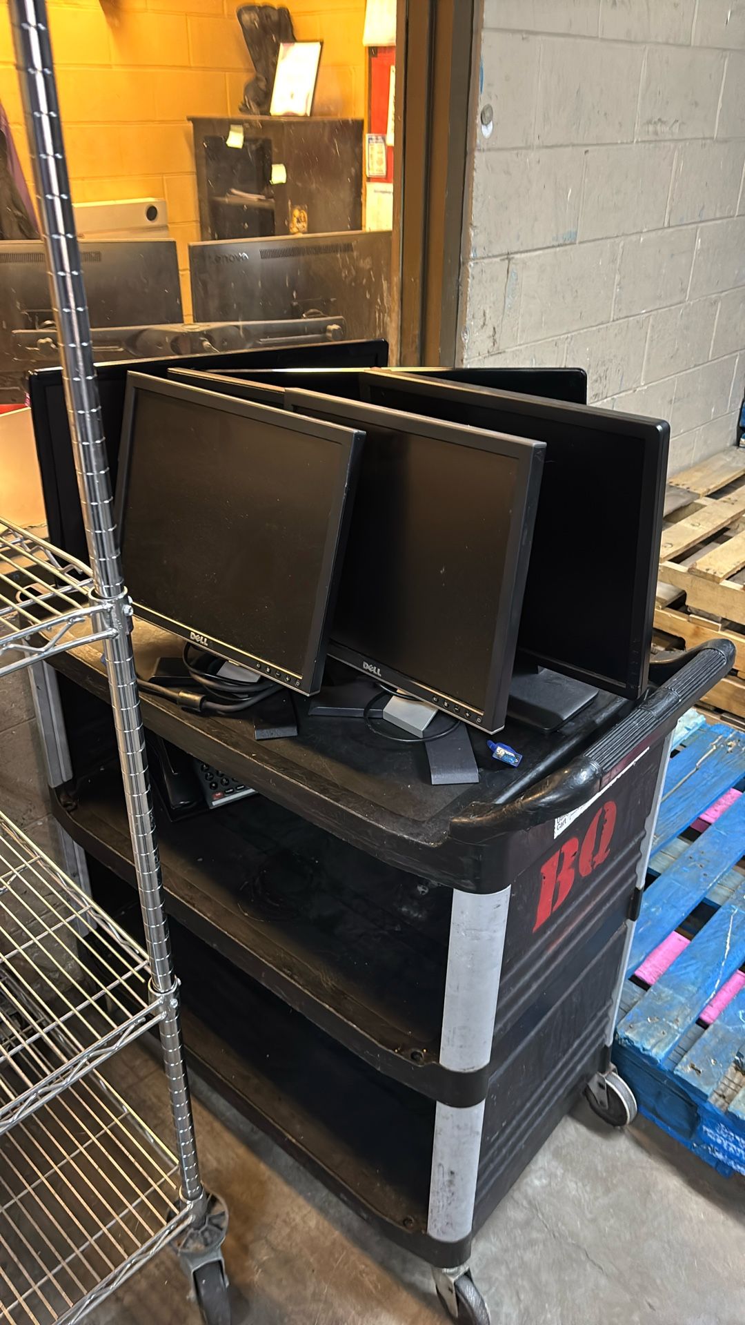 Monitors and keyboards