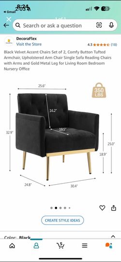 Brand new in the box black accent chair Brand new in the box black accent chair