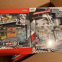 Pokemon white flare black bolt binder poster collection