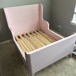 Kids Twin Size Bed Pink