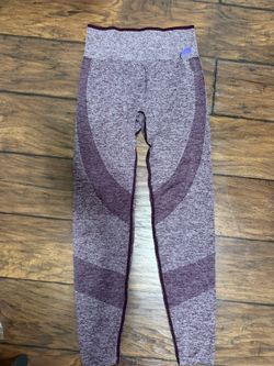 Victoria's Secret PINK burgundy seamless leggings Size S