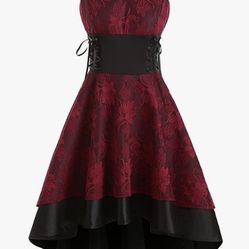 Women's summer, fall, Halloween, vintage, low party dress. Size XL