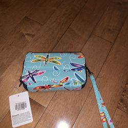 Dragonfly Crossbody Clutch/wrislet NWT