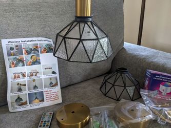 Set of 2 rechargable wall sconces new out of box