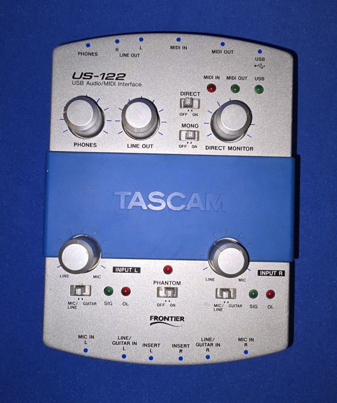 TASCAM US-122 USB AUDIO/MIDI INTERFACE