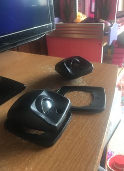 Bumper license plate light covers..