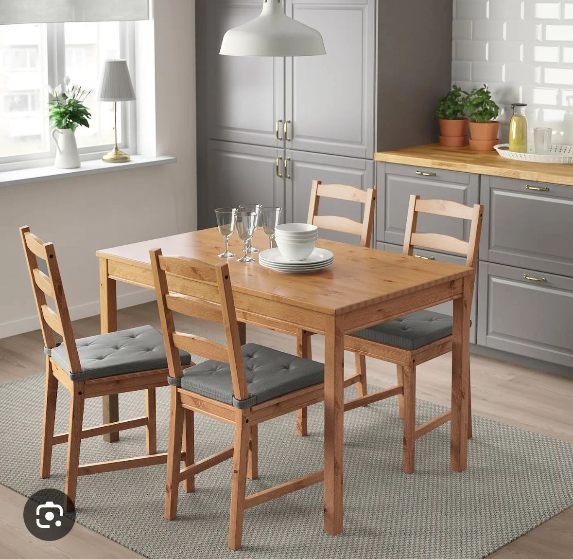 IKEA Jokkmokk Dinning Table and 4 Chairs