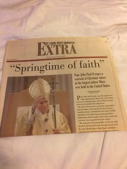 Pope John Paul 11 St Louis Visit
