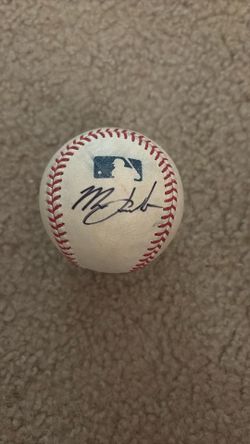 Mike Trout signed baseball
