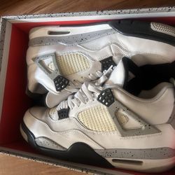 Jordan 4 Cement White