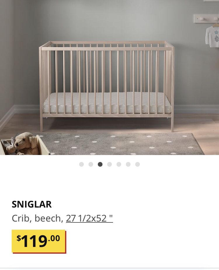 Baby Crib IKEA Like New 