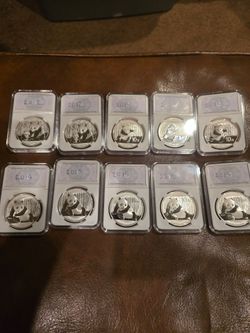 1oz silver pandas 2012,2014 and 2015
