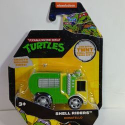 The 2023 Teenage Mutant Ninja Turtles TMNT Shell Riders DONATELLO Garbage Truck is a special edition diecast vehicle in 1:64 scale, featuring a green 