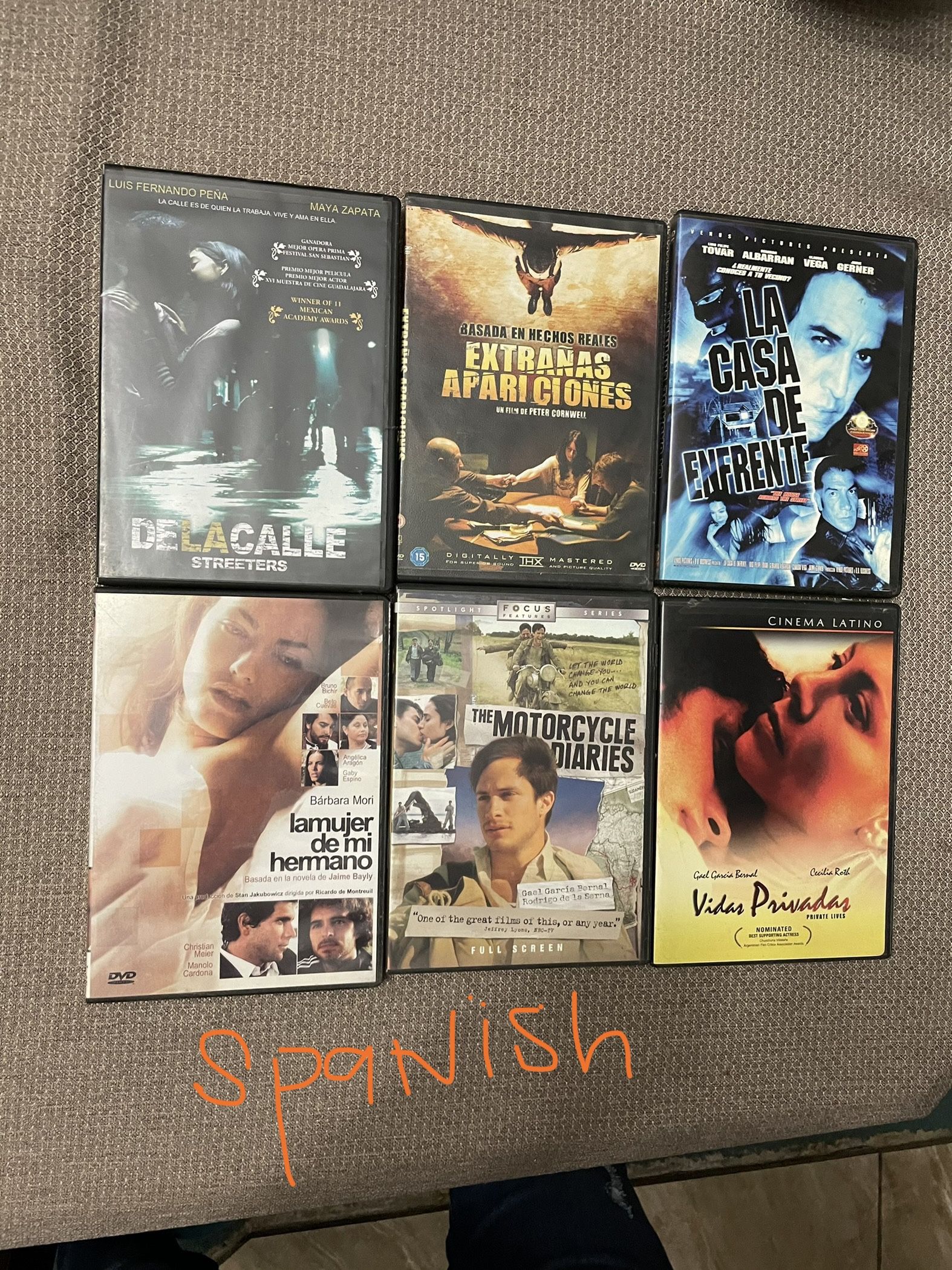 DVD's $3 EACH OR 5/$10 Some Like New **A FEW SPANISH MOVIES