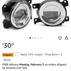 Pair Fog Lights Compatible with Q50 QX50 Q60 QX60 Q70L QX80 2014-2018 Left & Right Side Front Bumper Daytime Running Lamps 261554GAOA 261554GAOB IN259