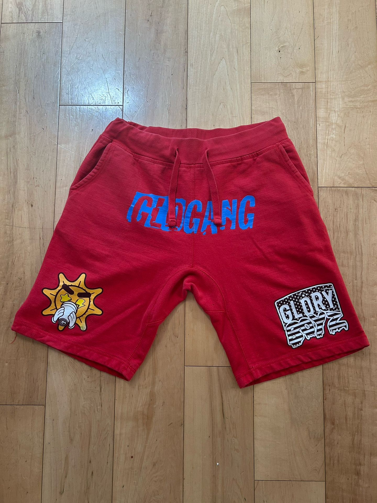 Glo Gang Red Shorts