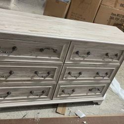 ❤️‍🔥 Farmhouse 6 Drawers Dresser for Bedroom, 54" 
