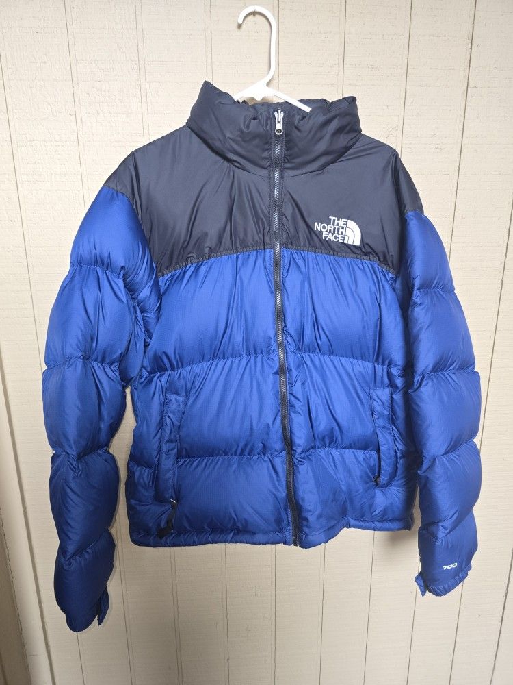 WOMENS The North Face 1996 retro nuptse jacket 700-down -Lapis Blue Large Fit Mens Meduim