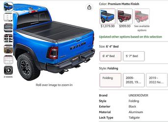 Tonneau Cover and BedRug for Dodge Ram 1500
