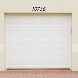 WHITE Single Car Garage Door, Install Included - New! By Local GC, Top Rated