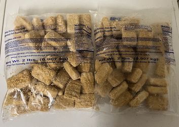 New Breaded Frozen Fish Nuggets Each Bag 3 LBs Both5$