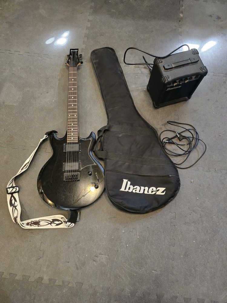 Electric Guitar And Amplifier 