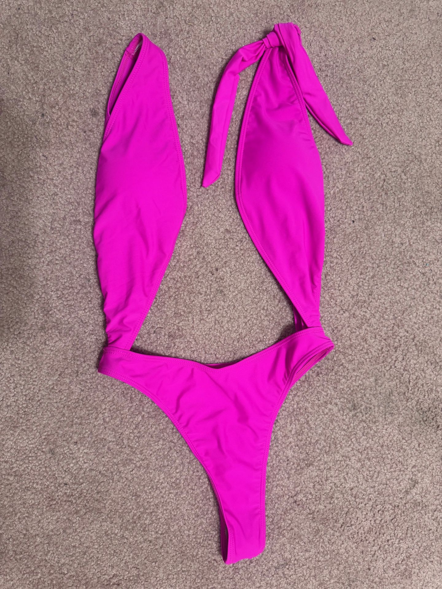 New Small Neon One Piece Swimsuit Bathing Suit Bikini Festival Rave