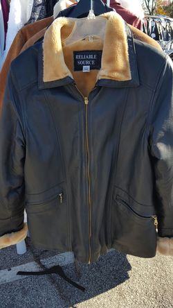 Luxury genuine leather jacket XL