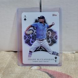 Tampa Bay Ray's Shane McClanahan Baseball Card Topps 